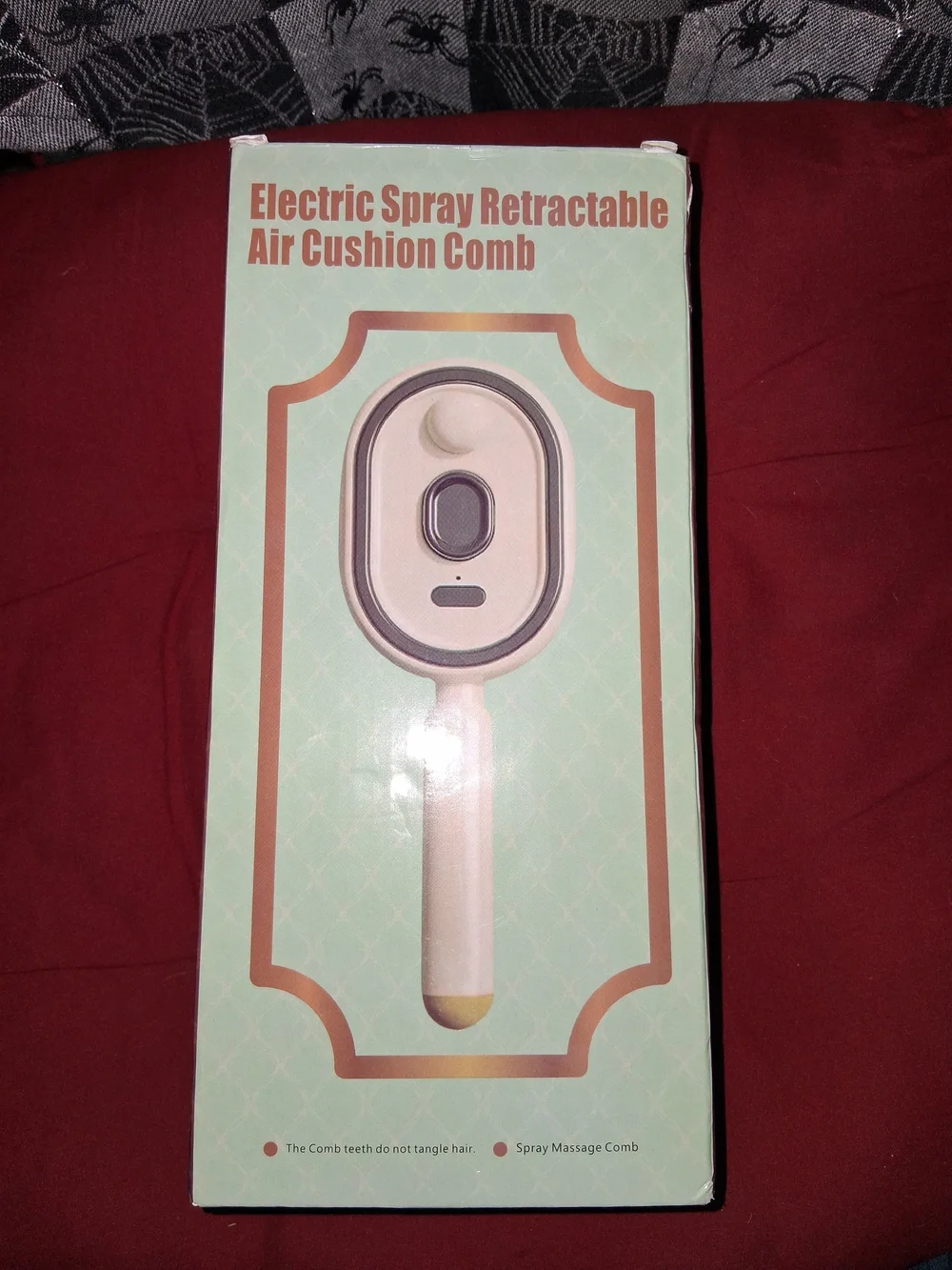 Electric Spray Retractable Air Cushion Comb - Purple